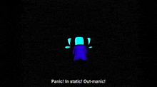 a close up of a cartoon character 's face on a black background