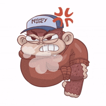 monkey brown yellow angry rage