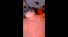 a blurred image of a person holding a cell phone