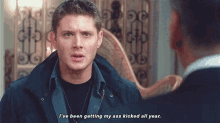 Jensen Ackles Supernatural GIF - Jensen Ackles Supernatural Ive Been Getting My Ass Kicked All Year GIFs