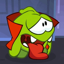 Exhausted Om Nom GIF - Exhausted Om Nom Cut The Rope GIFs