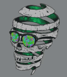 Psychedelic Skull GIF
