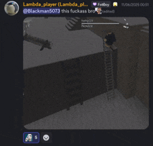 a screenshot of a video game with the name lambda_player on the top