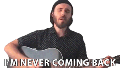 Im Never Coming Back James Vincent Mcmorrow Sticker - Im Never Coming Back James Vincent Mcmorrow I Wont Come Back Stickers
