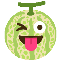 a cartoon illustration of a watermelon with glasses on