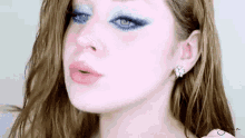 blue love makeup model lillee jean