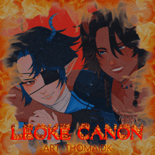a poster for leone canon by art thom aidk