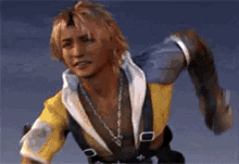 final fantasy x tidus running jumping im out