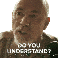 a man with a beard is asking if he understands