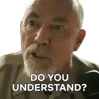a man with a beard is asking if he understands