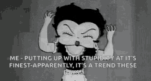 Betty Boop Me Putting Up With Stupidity GIF - Betty Boop Me Putting Up With Stupidity Irritated GIFs