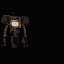 a cartoon robot with a smiley face on it