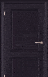 a cat is looking out of a door with the words nice balls written on it