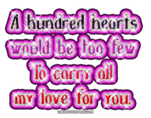 love hundred hearts my love for you i love you ily