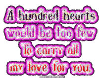 Love Hundred Hearts Sticker - Love Hundred Hearts My Love For You Stickers