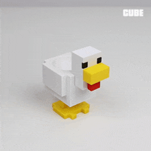 Minecraft Chicken Cube GIF - Minecraft Chicken Cube GIFs