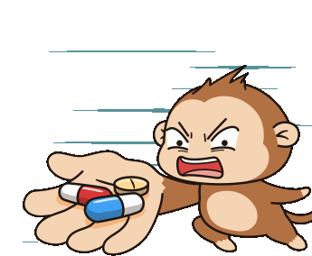 Monkey Medicine Sticker - Monkey Medicine Take Stickers