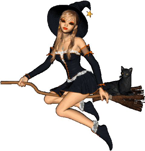 Bruxa Witch Sticker - Bruxa Witch Broom Stickers