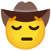 cowboy sad crying emoji animated