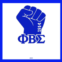 a blue fist with the letters fbs 1914 and gomab below it