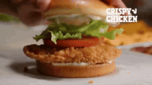 burger king crispy chicken chicken sandwich fast food
