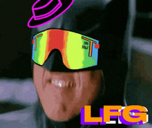 a cartoon of a man wearing a hat and goggles with the word leg written below him