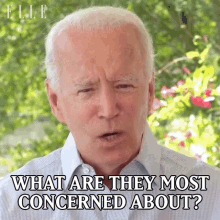 What Are They Most Concerned About Joe Biden GIF - What Are They Most Concerned About Joe Biden Elle GIFs