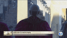 leao xiv e o novo papa is written on the bottom of the screen