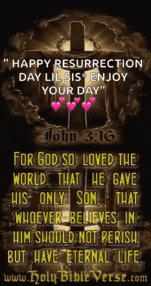happy easter day bible john316