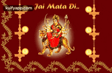 Jai Mata Di.Gif GIF - Jai Mata Di Durga Goddess Durga GIFs