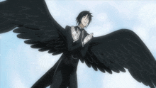 black butler kuroshitsuji sebastian wings