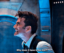 Doctor Who David Tennant GIF - Doctor Who David Tennant Why Does It Have To Be This GIFs