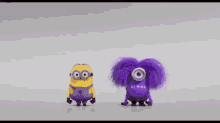 Holaa GIF - Minions Purple Hi GIFs