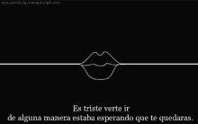 a line drawing of a woman 's lips with a quote below it