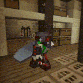 a pixelated image of a person in a video game with the name deion written on the wall