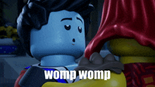 a picture of a lego character with the words womp womp on the bottom
