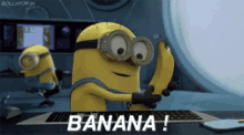Banana Minions GIF - Banana Minions Despicable Me GIFs