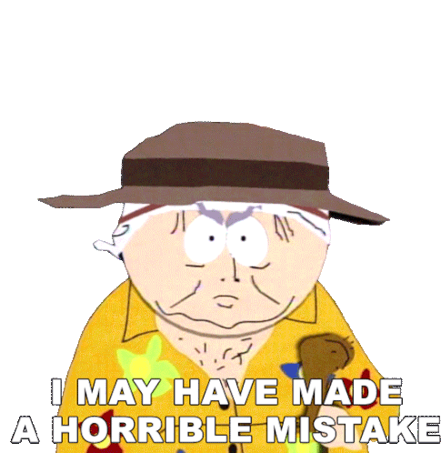 I May Have Made A Horrible Mistake Mephesto Sticker - I May Have Made A Horrible Mistake Mephesto South Park Stickers