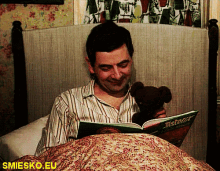 Mr. Bean A Macko GIF - Mr Bean Teddy Bed Time GIFs