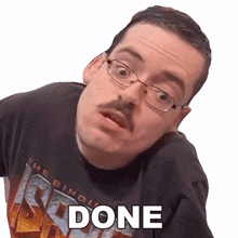 done ricky berwick finished the end