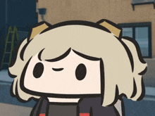 a close up of a cartoon character with a sad look on his face