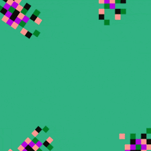 a green background with arabic writing that says ' a ' on it