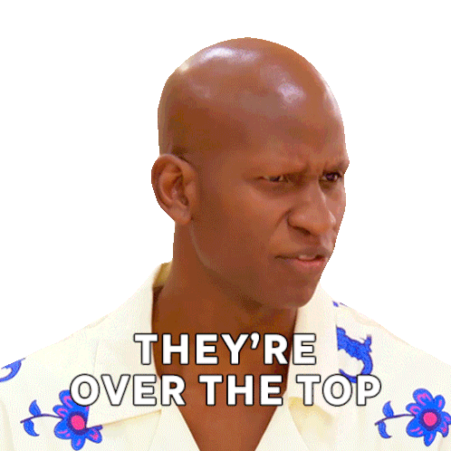 They'Re Over The Top Alan Shane Lewis Sticker - They'Re Over The Top Alan Shane Lewis The Great Canadian Baking Show Stickers