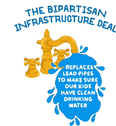 Bipartisan Infrastructure Deal Infrastructure Sticker - Bipartisan Infrastructure Deal Infrastructure Pipes Stickers