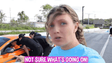 Not Sure Whats Going On Grace Sharer GIF