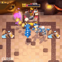 Attack Red King GIF - Attack Red King Clash Royale GIFs