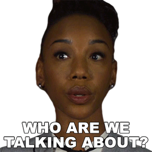Who Are We Talking About Carmen Moyo Sticker - Who Are We Talking About Carmen Moyo The Good Fight Stickers