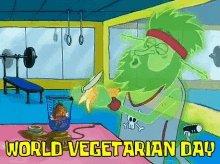 Spongebob World Vegetarian Day GIF - Spongebob World Vegetarian Day Vegetarian GIFs