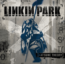 a poster for linkin park 's hatsune theory shows a person with wings
