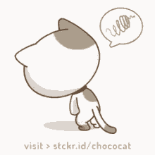 stckrmarket chococat tired grumble speechless